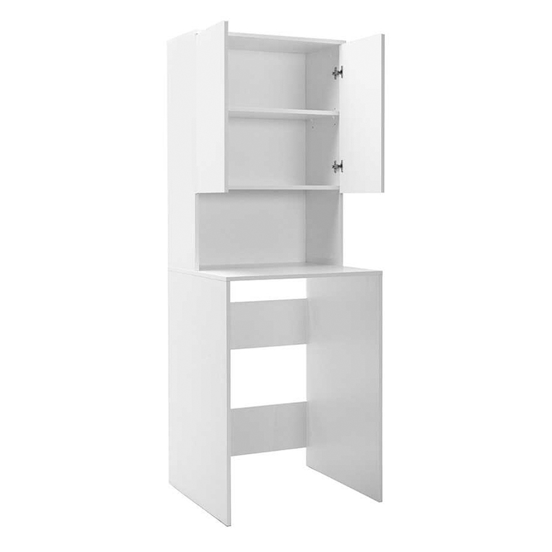 Έπιπλο πλυντηρίου Ceza Megapap χρώμα λευκό 65x60x182εκ.