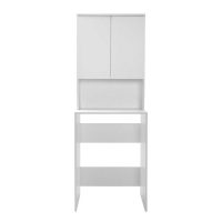 Έπιπλο πλυντηρίου Ceza Megapap χρώμα λευκό 65x60x182εκ.