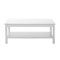 Τραπεζάκι σαλονιού Rustic Megapap χρώμα λευκό 103x60x40εκ.