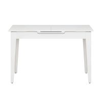 Τραπέζι Trendline Megapap επεκτεινόμενο χρώμα λευκό 120/150x70x75εκ.