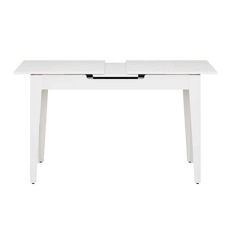 Τραπέζι Trendline Megapap επεκτεινόμενο χρώμα λευκό 120/150x70x75εκ.