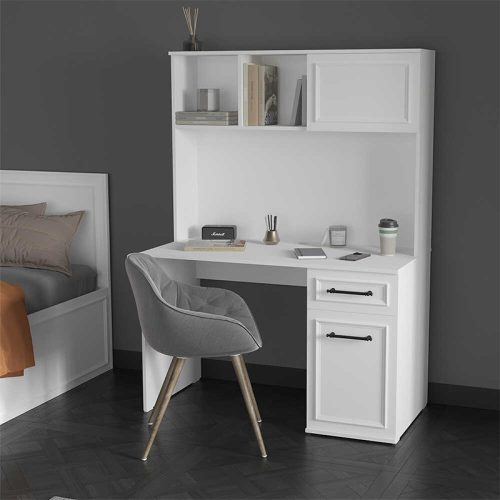 GP009-02781-1 Γραφείο εργασίας Country Megapap χρώμα λευκό 120x60x167εκ.