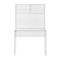 Γραφείο εργασίας Trendline Megapap χρώμα λευκό 90x52x148εκ.