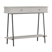 Κονσόλα Elite Megapap χρώμα λευκό του πάγου 100x40x88εκ.