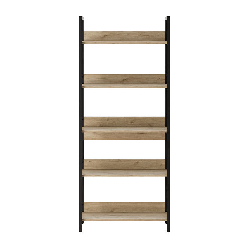 Βιβλιοθήκη Connect Megapap χρώμα florida oak 73x35x172εκ.