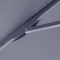 Ομπρέλα επαγγελματική Juno Megapap τηλεσκοπική αλουμινίου χρώμα ανθρακί 3,5x3,5m.