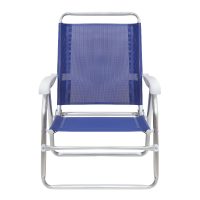 Καρεκλάκι παραλίας Alu Megapap αλουμινίου χρώμα μπλε 54x52x80εκ.