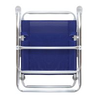 Καρεκλάκι παραλίας Alu Megapap αλουμινίου χρώμα μπλε 54x52x80εκ.