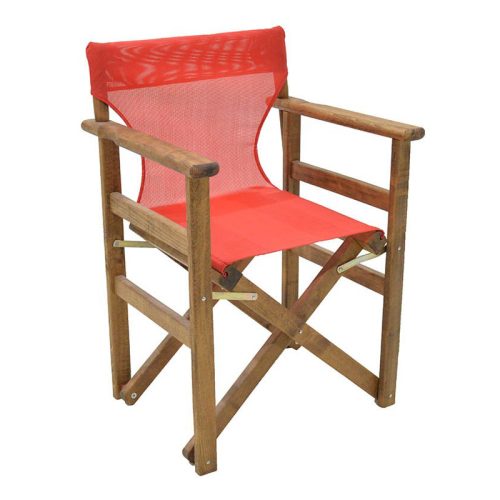 GP011-0008-1 Διάτρητο πανί επαγγελματικό για πολυθρόνα σκηνοθέτη χρώματος κόκκινο Megapap