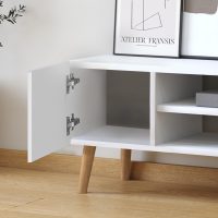 Έπιπλο τηλεόρασης Porto Megapap χρώμα λευκό 90x32x42εκ.