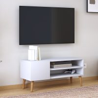 Έπιπλο τηλεόρασης Porto Megapap χρώμα λευκό 90x32x42εκ.