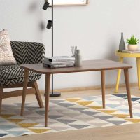 Τραπεζάκι σαλονιού Soul Megapap χρώμα καρυδί 90x55x41εκ.