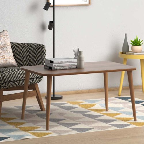 Τραπεζάκι σαλονιού Soul Megapap χρώμα καρυδί 90x55x41εκ.