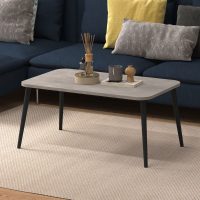 Τραπεζάκι σαλονιού Soul Megapap χρώμα γκρι ρετρό 90x55x41εκ.