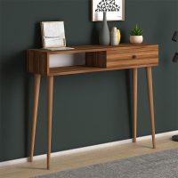 GP022-00703-2 Κονσόλα Napoli Megapap χρώμα καρυδί 90x29x88εκ.