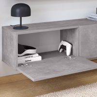 Έπιπλο τηλεόρασης επιτοίχιο Palm Megapap χρώμα γκρι ρετρό 120x32x30εκ.