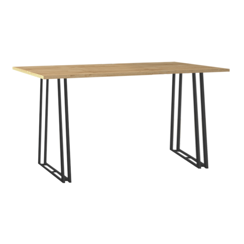 Τραπέζι Gable Megapap χρώμα φυσικό οξιάς - ανθρακί 140x80x76εκ.