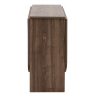 Τραπέζι Winslet Megapap επεκτεινόμενο χρώμα καρυδί 34(63+63)x80x76εκ.