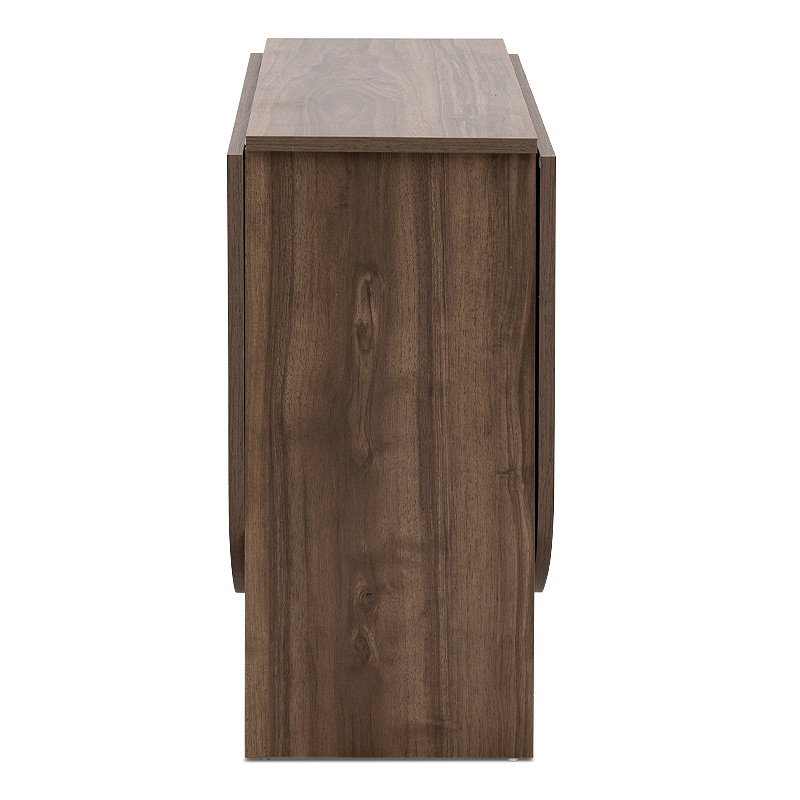 Τραπέζι Winslet Megapap επεκτεινόμενο χρώμα καρυδί 34(63+63)x80x76εκ.