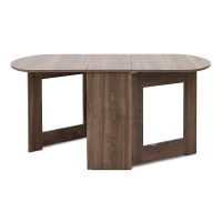 Τραπέζι Winslet Megapap επεκτεινόμενο χρώμα καρυδί 34(63+63)x80x76εκ.