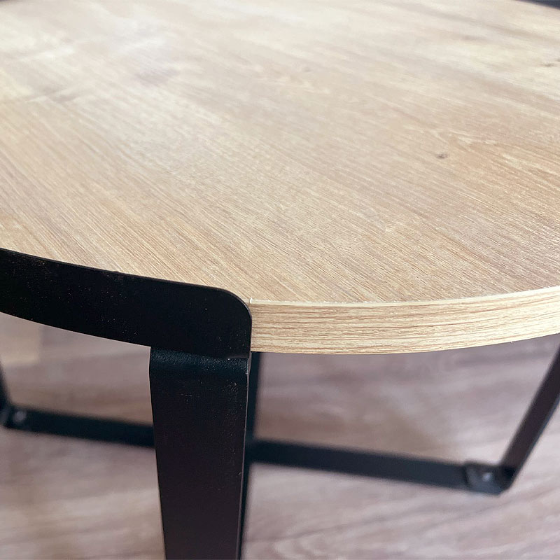 Σετ τραπεζάκια σαλονιού Davis Megapap 2τμχ. χρώμα φυσικό οξιάς 70x69x46εκ.