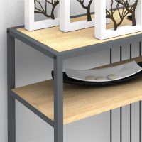 Κονσόλα Kary Megapap χρώμα φυσικό οξιάς 120x33x90εκ.