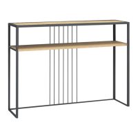 Κονσόλα Kary Megapap χρώμα φυσικό οξιάς 120x33x90εκ.