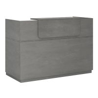 Γραφείο υποδοχής - reception Lemmon Megapap χρώμα γκρι σκυροδέματος 120x70x110εκ.