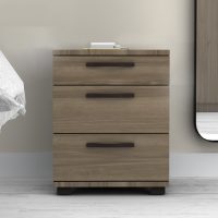 Κομοδίνο - συρταριέρα γραφείου Roco Megapap χρώμα καρυδί 40x39x57εκ.