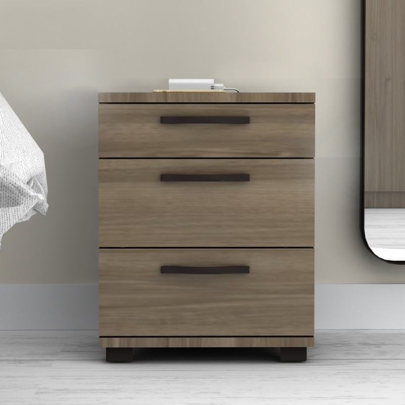 Κομοδίνο - συρταριέρα γραφείου Roco Megapap χρώμα καρυδί 40x39x57εκ.