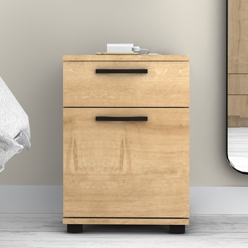 Κομοδίνο - συρταριέρα γραφείου Veto Megapap χρώμα φυσικό οξιάς 40x39x57εκ.