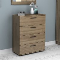 Συρταριέρα Velika Megapap χρώμα καρυδί 73x44x96εκ.