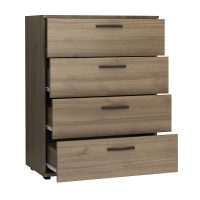 Συρταριέρα Velika Megapap χρώμα καρυδί 73x44x96εκ.