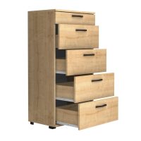 Συρταριέρα Helia Megapap χρώμα φυσικό οξιάς 60x44x108εκ.