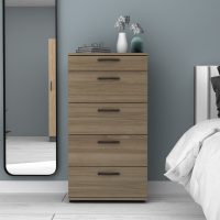 Συρταριέρα Helia Megapap χρώμα καρυδί 60x44x108εκ.