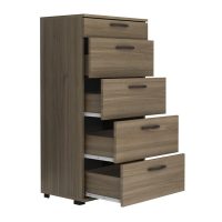 Συρταριέρα Helia Megapap χρώμα καρυδί 60x44x108εκ.