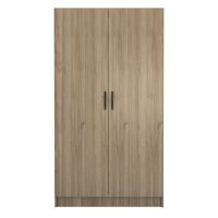 Ντουλάπα ρούχων Victoria Megapap δίφυλλη χρώμα καρυδί 100x60x181εκ.