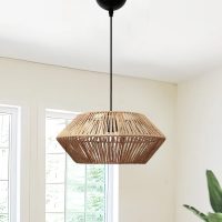 Φωτιστικό οροφής Castel Megapap E27 από σχοινί μονόφωτο χρώμα φυσικό Ø32x70εκ.