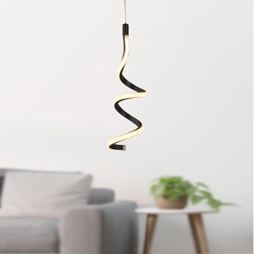 GP030-00571-1 Φωτιστικό οροφής Led Aileen Megapap μεταλλικό μονόφωτο χρώμα μαύρο 12x12x80εκ.