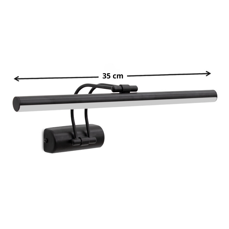 GP030-01392-4 Απλίκα καθρέπτη μπάνιου LED Strop Megapap μεταλλική χρώμα μαύρο 35εκ.