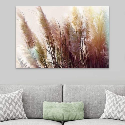 GP033-0123-1 Πίνακας σε καμβά "Soft Pampas" Megapap ψηφιακής εκτύπωσης 125x80x3εκ.