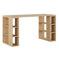 Γραφείο εργασίας Colmar Megapap χρώμα sapphire oak 140x60x75εκ