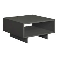 Τραπεζάκι σαλονιού Hola Megapap χρώμα ανθρακί 60x60x32εκ.