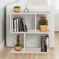 Τραπεζάκι βοηθητικό Homemania Megapap χρώμα λευκό 60x20x60εκ.