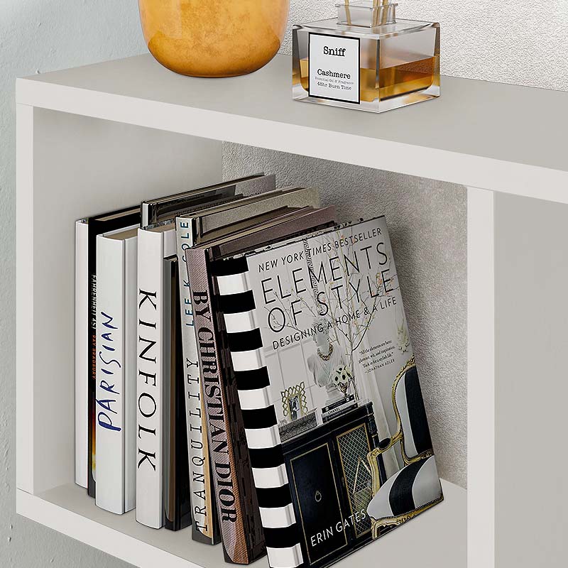 Τραπεζάκι βοηθητικό Homemania Megapap χρώμα λευκό 60x20x60εκ.