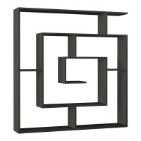 Βιβλιοθήκη Labirent Megapap χρώμα ανθρακί 125x22x129εκ.