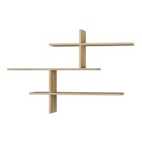 Ραφιέρα τοίχου Leo Megapap χρώμα sapphire oak 123x22x80εκ.