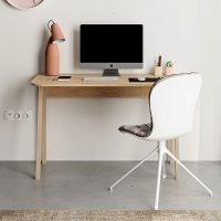 Γραφείο εργασίας Luton Megapap χρώμα sapphire oak 120x60x75εκ.