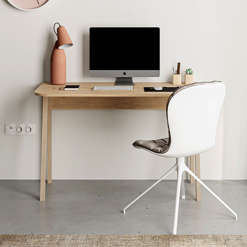 Γραφείο εργασίας Luton Megapap χρώμα sapphire oak 120x60x75εκ.