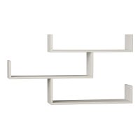 Ραφιέρα τοίχου Tibet Megapap χρώμα λευκό 119x22x66εκ.